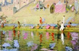 Bathing at  Varanasi